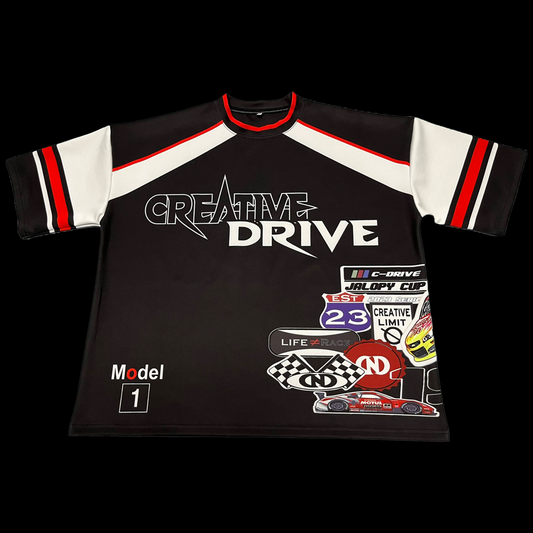 Creative Drive Racer Shirt: Black