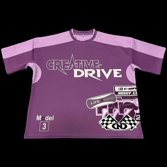 Creative Drive Racer Shirt: Purple